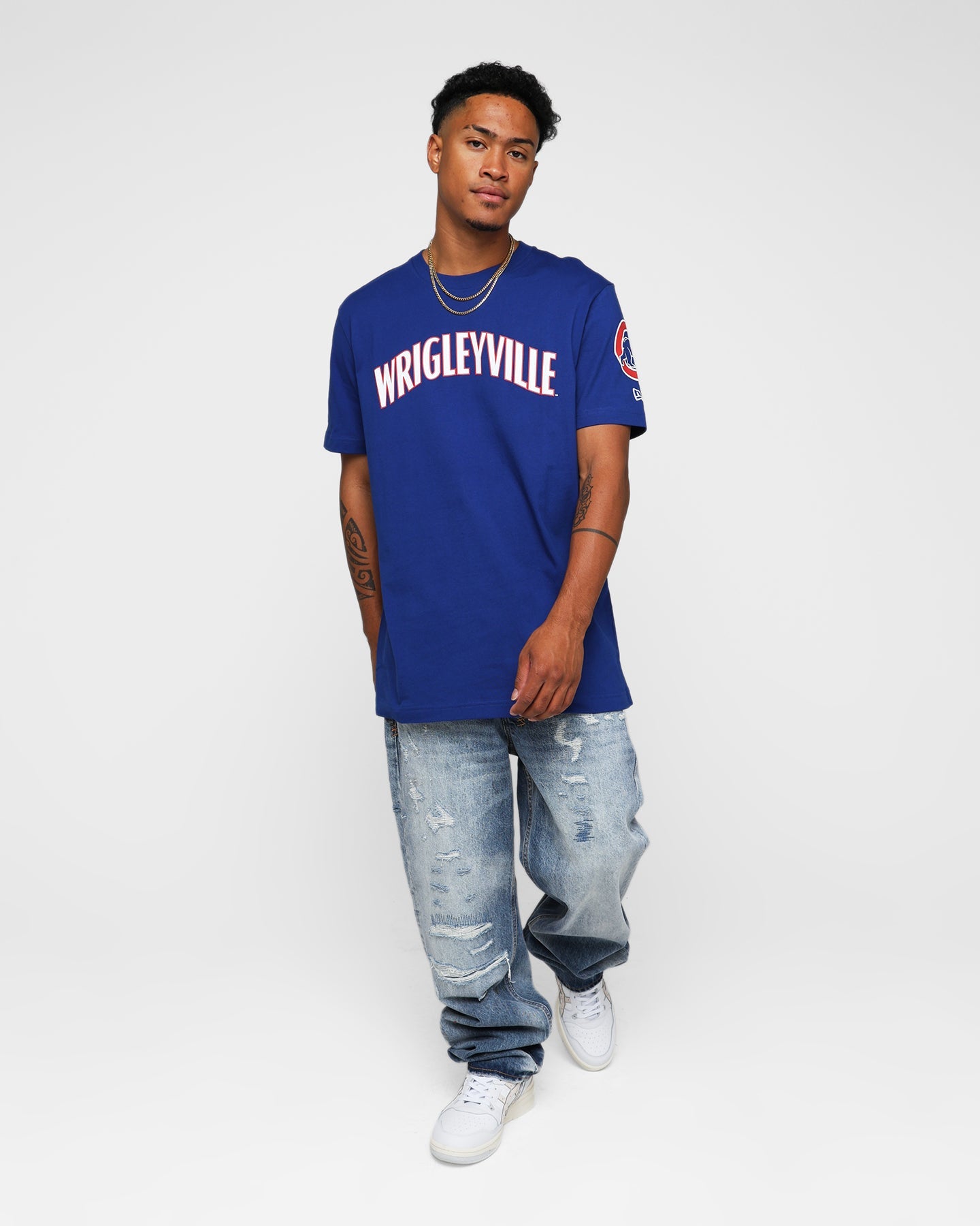 New Era Chicago Cubs Retro T-Shirt Black