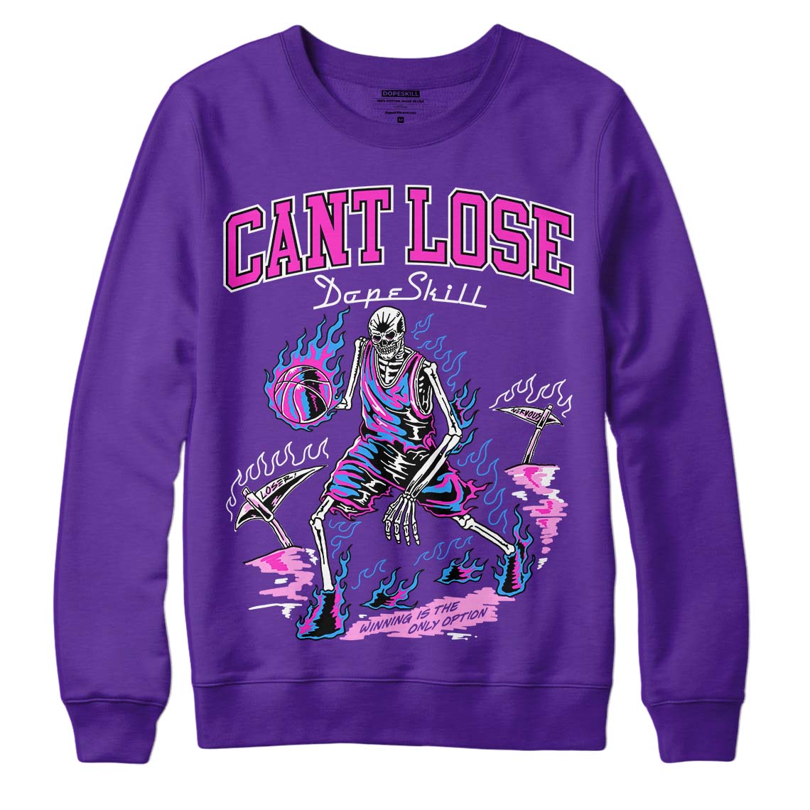 Court Purple 13s DopeSkill Purple Sweatshirt Cant Lose Graphic