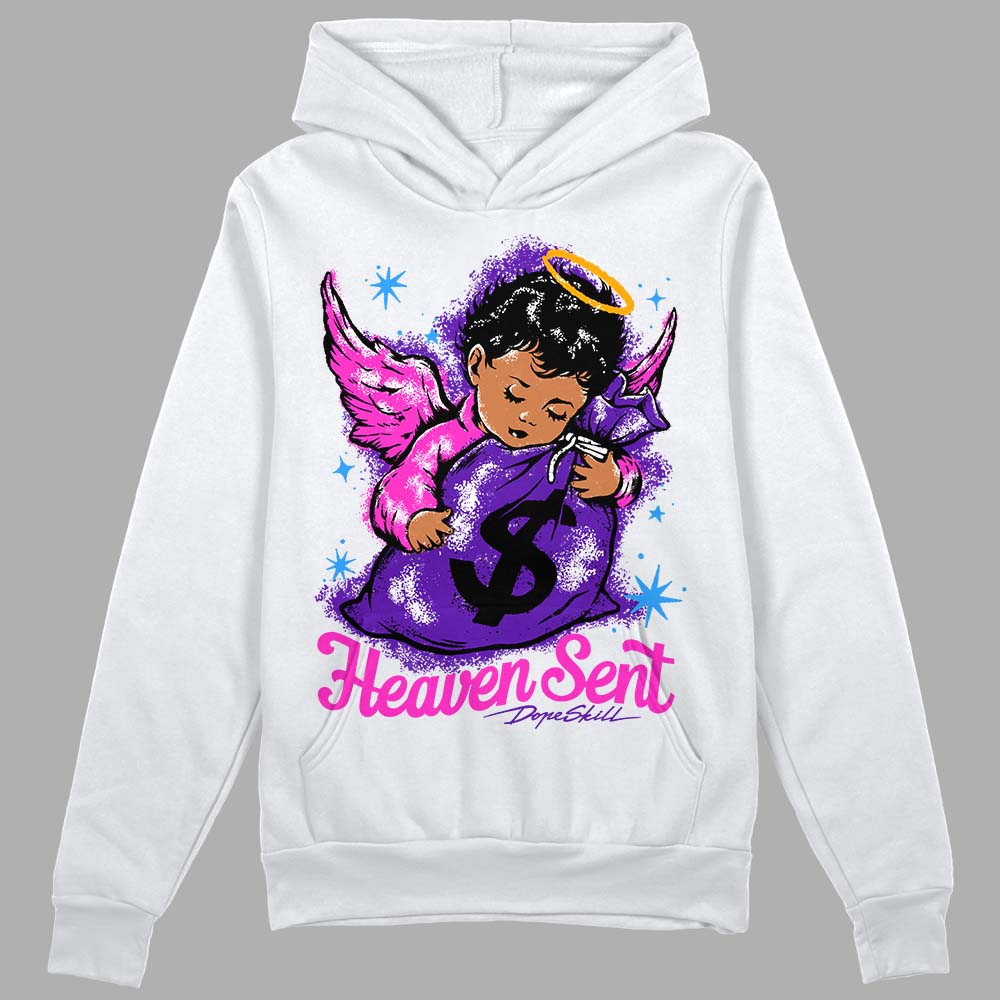Court Purple 13s DopeSkill Hoodie Sweatshirt Heaven Sent Graphic