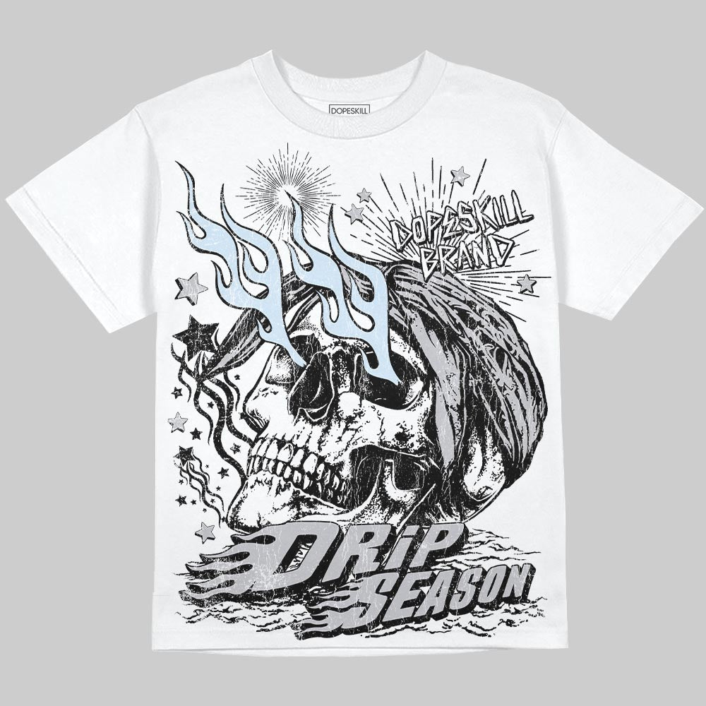 Cement Grey 11s DopeSkill Oversize Print T-Shirt Drip Season Graphic