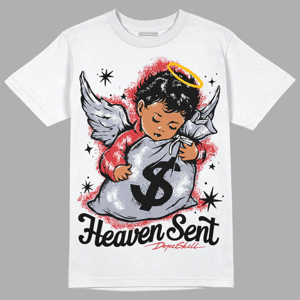 Bred Reimagined 4s DopeSkill T-Shirt Heaven Sent Graphic