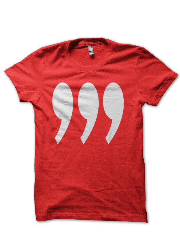 Silicon Valley Commas Red T-Shirt
