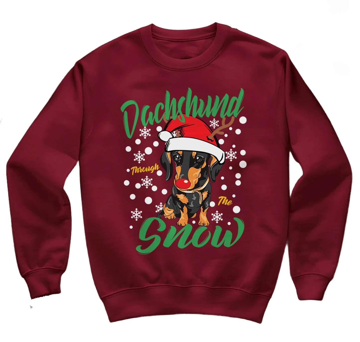 Dachshund Snow Xmas Sweatshirt