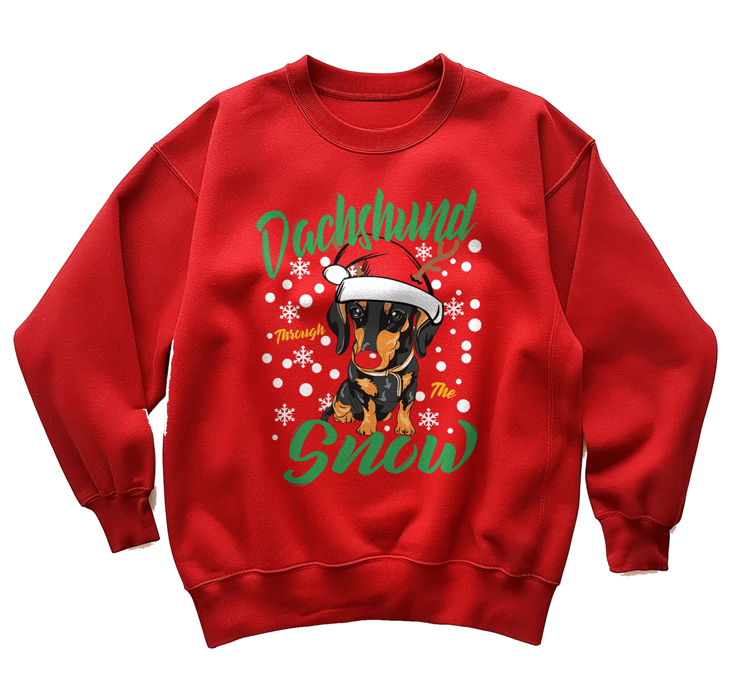Dachshund Snow Xmas Sweatshirt