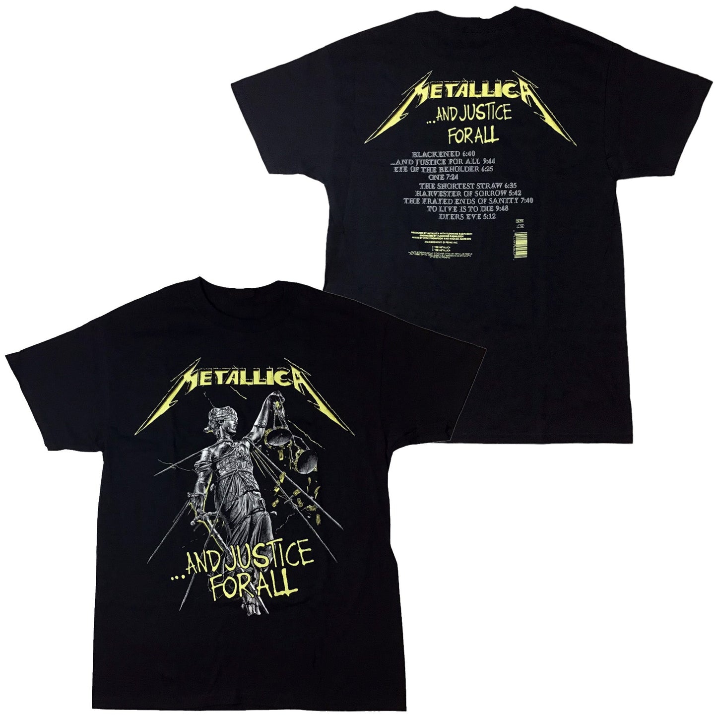 Metallica - And Justice For All Tracks t-shirt