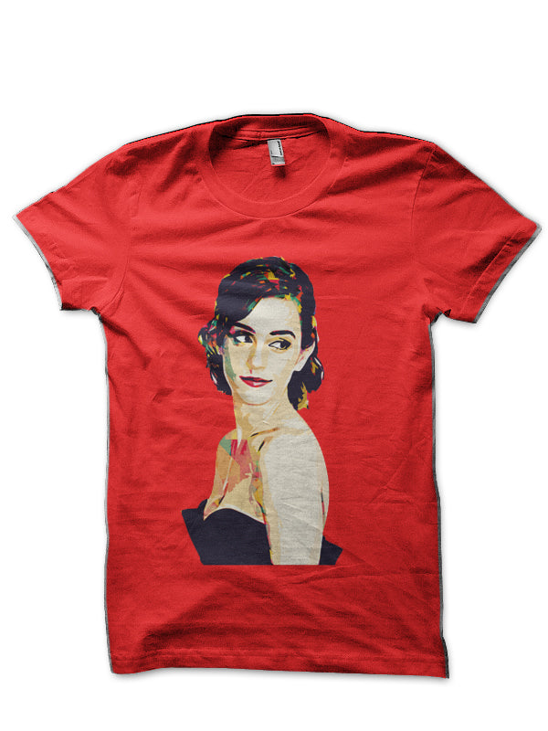 Emma Watson Red T-Shirt