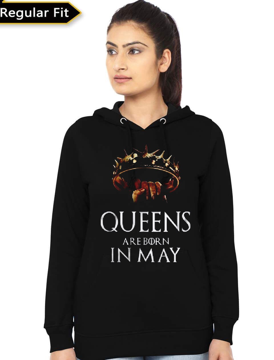 Queens Are Born In May Game Of Thrones Black Girl’s Hoodie