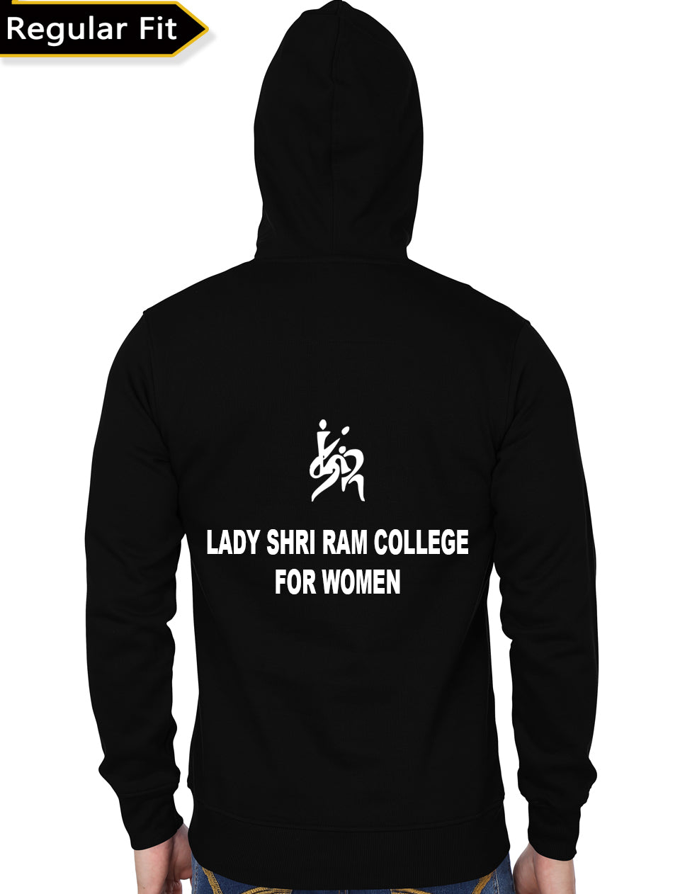 Lady Shri Ram College Black Hoodie