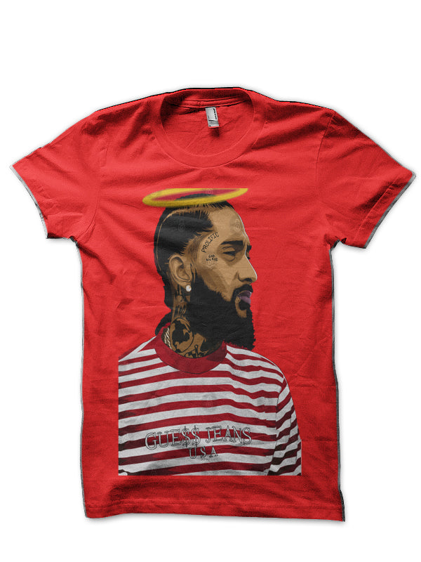 Nipsey Hussle Red T-Shirt Style001
