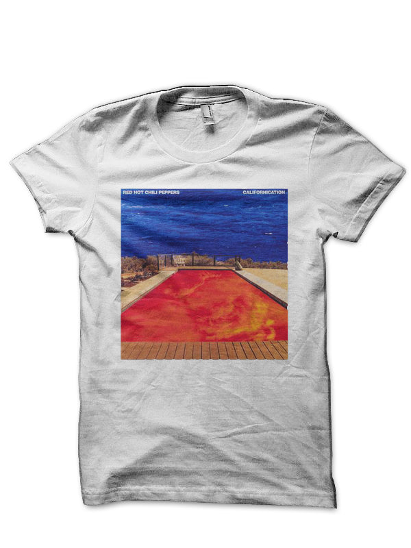 Red Hot Chili Peppers White T-Shirt Style003