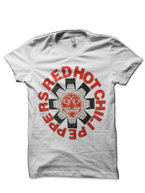 Red Hot Chili Peppers White T-Shirt Style002