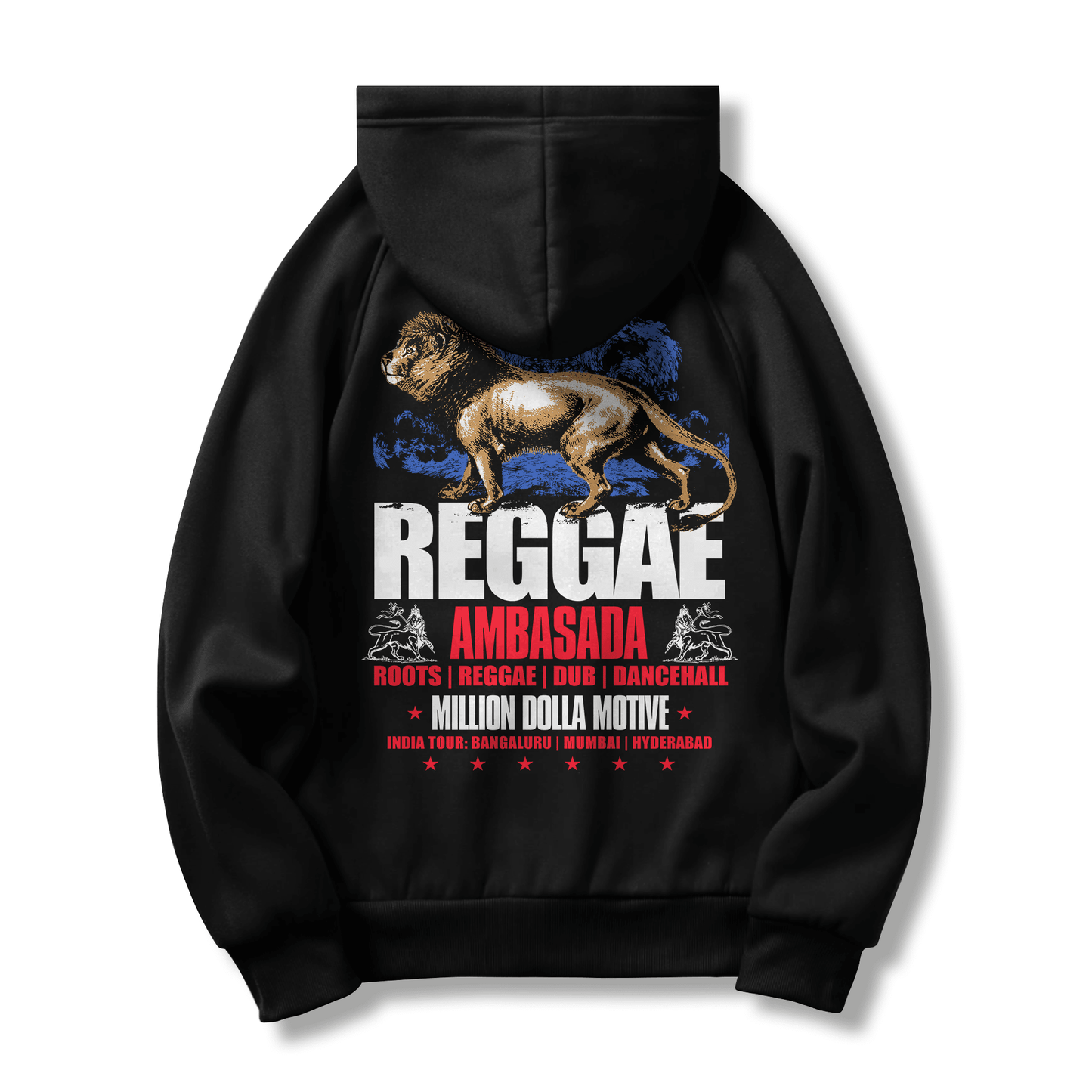Reggae Ambasada - Black Hoodie Sweatshirt