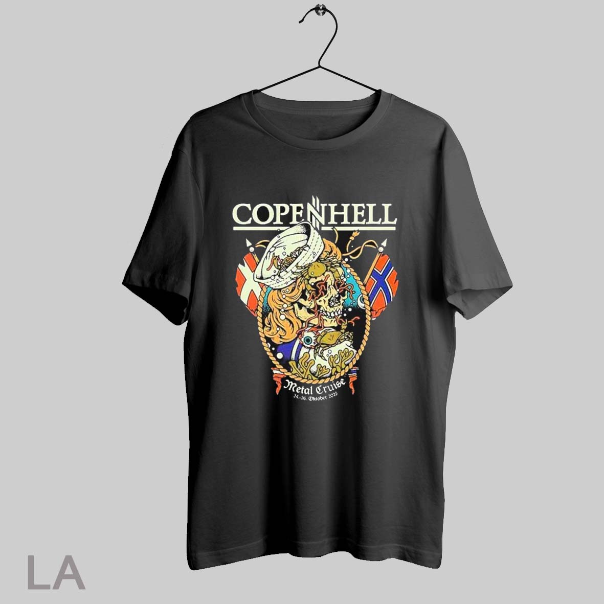 Top Copenhell Metal Cruise 2025 Sailor Skeleton T Shirt Sweatshirt Hoodie Shirt