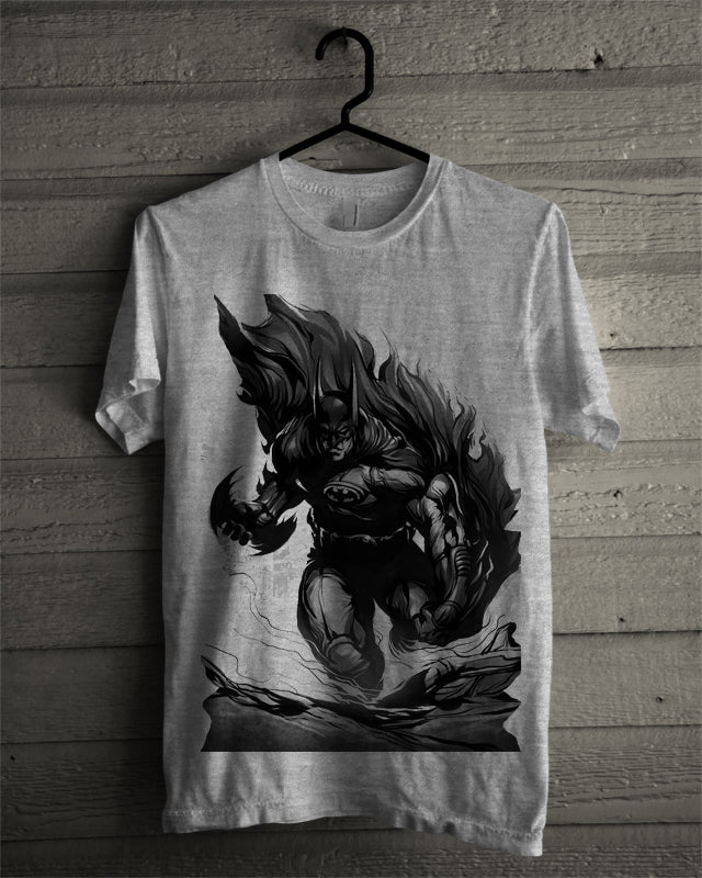 Arkham Batman Grey Tee