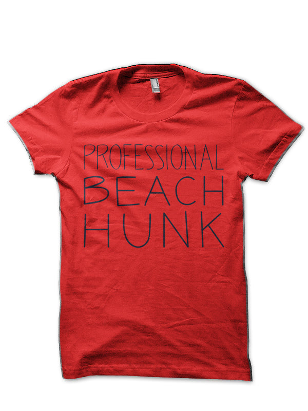 Beach Hunk Red T-Shirt