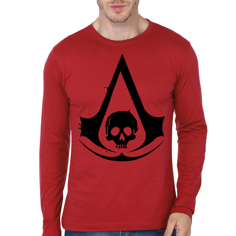 Assassin Creed Red Full Sleeve Tee