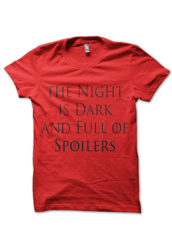 Spoilers Red Tee