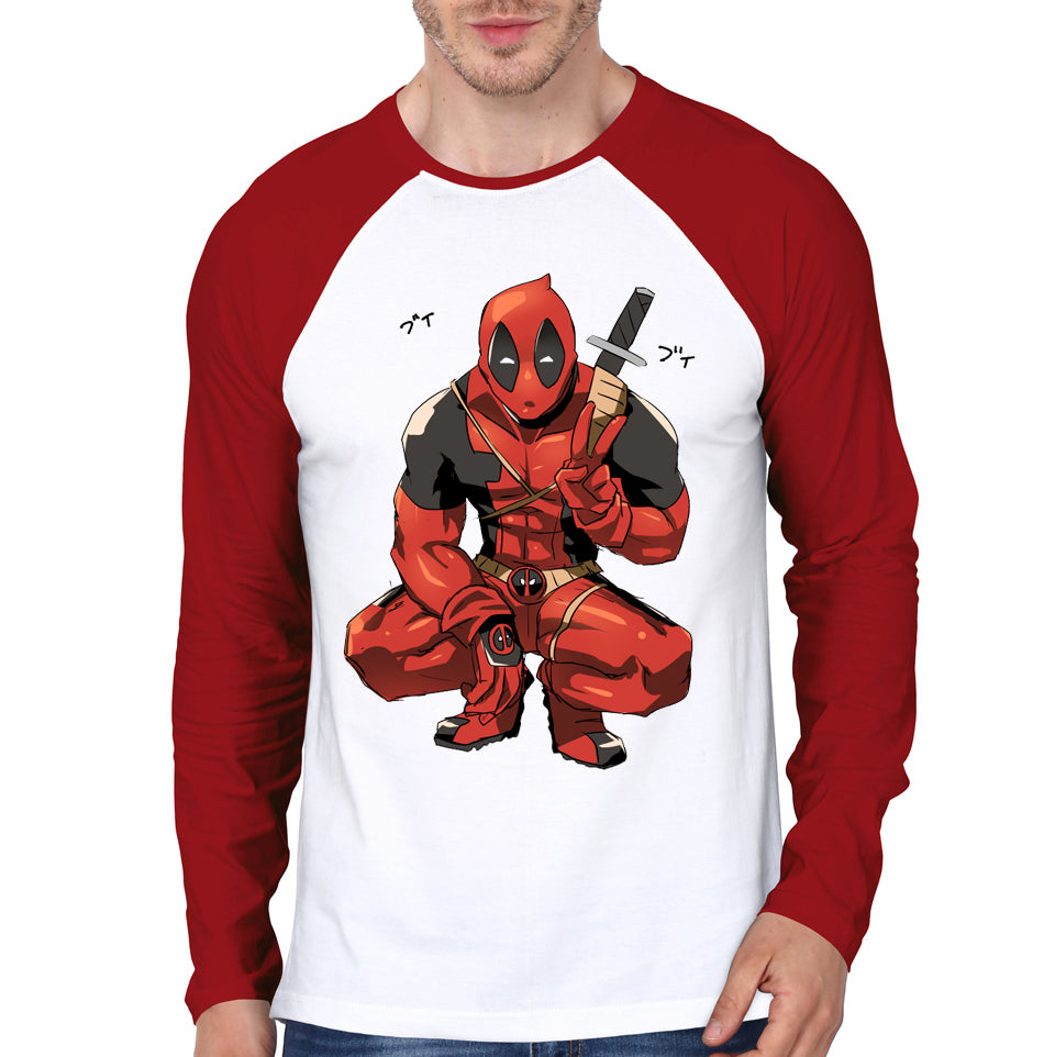 Deadpool Red Raglan T-Shirt