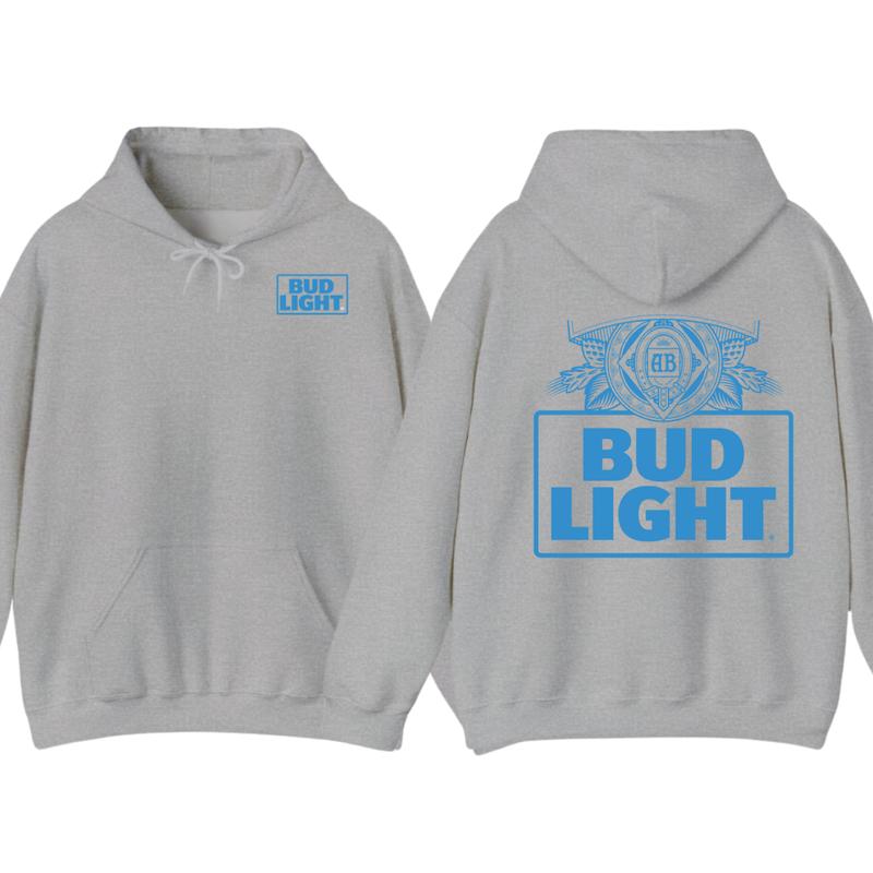 Bud Light - Bud Light Label Shirt For Men For Women Unisex Hoodie and T-Shirt, Graphic tee Gift for Birthday Top Womenswear