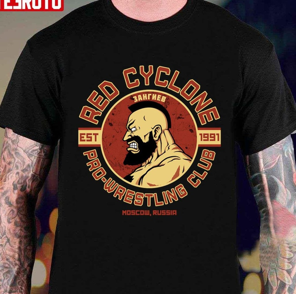 Pro Wrestling Club Red Cyclone EST 1991 Street Fighter Unisex T-shirt