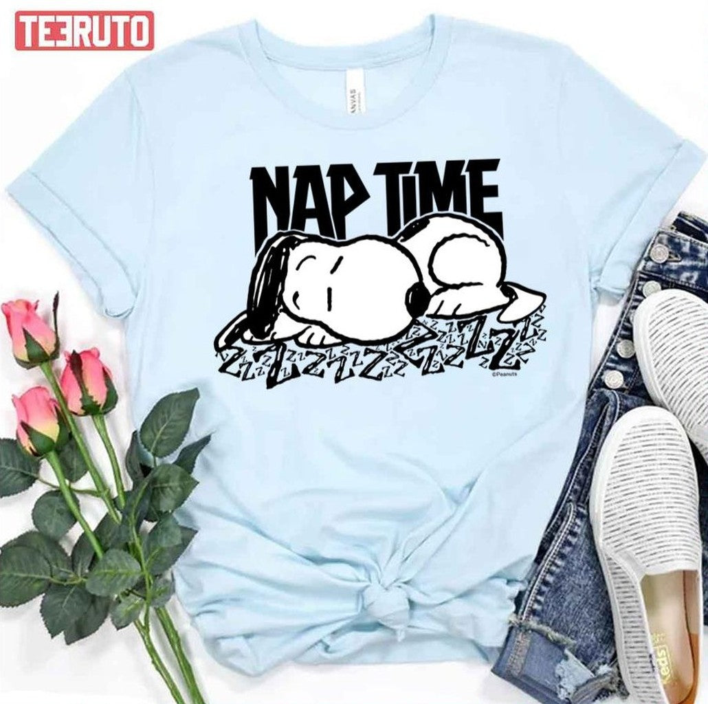 Rock Tees Snoopy Nap Time Peanuts Unisex T-Shirt