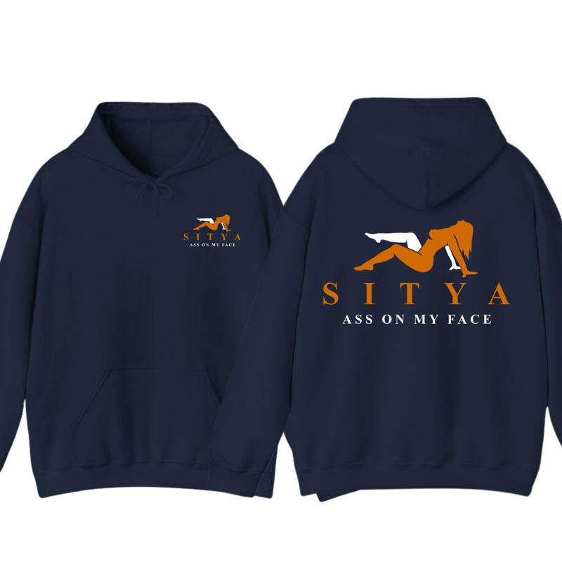 Sit On My Face Funny 2 Side Printed T-shirt Sweatshirt Hoodie, SITYA Shirt, Menswear Sweaters Underwear Tops Pullover Man Casual Long Sleeve Wetsuit