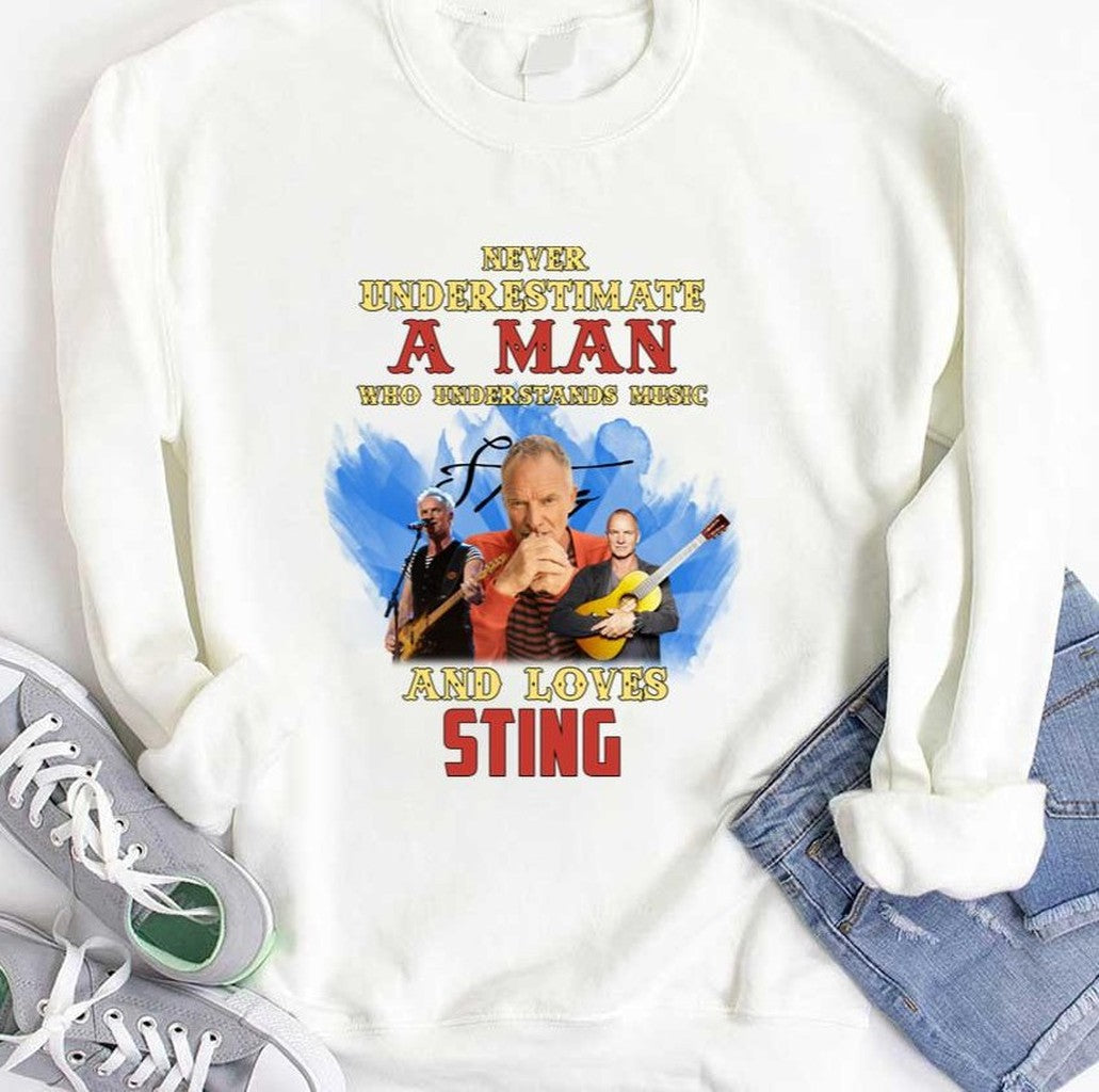 Never Underestimate A Man Who Loves Sting Gordon Matthew Unisex Hoodie