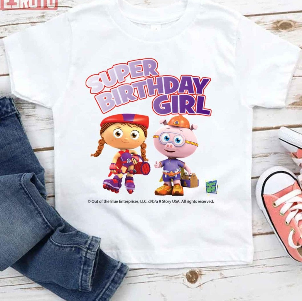 Super Birthday Girl Little Red Riding Hood And Pig Unisex T-Shirt