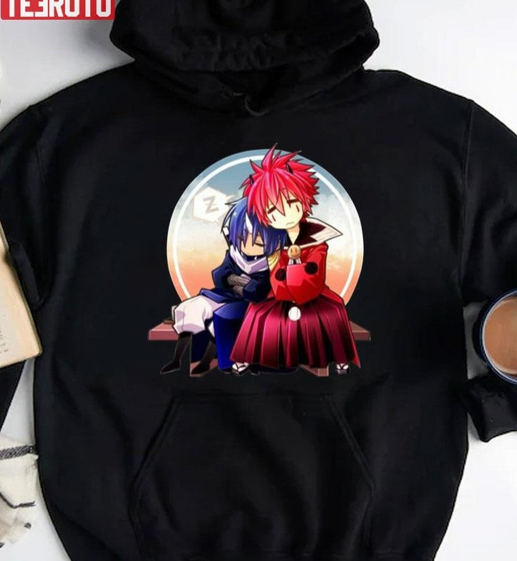 Benimaru X Souei Sitting Together Tensei Shitara Slime Unisex T-Shirt
