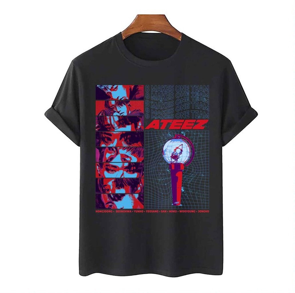 Ot8 Retro Streetwear Inspired Design Ateez Unisex T-Shirt