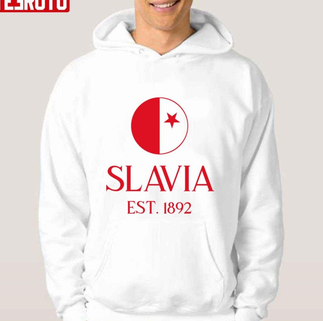 Slavia Praha Est 1892 Design Unisex Hoodie