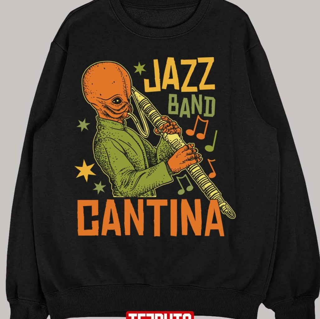 Retro Muisc Design Cantina Jazz Band Unisex T-Shirt