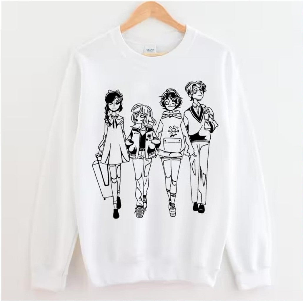Outline Art Wonder Egg Priority Team Unisex Hoodie