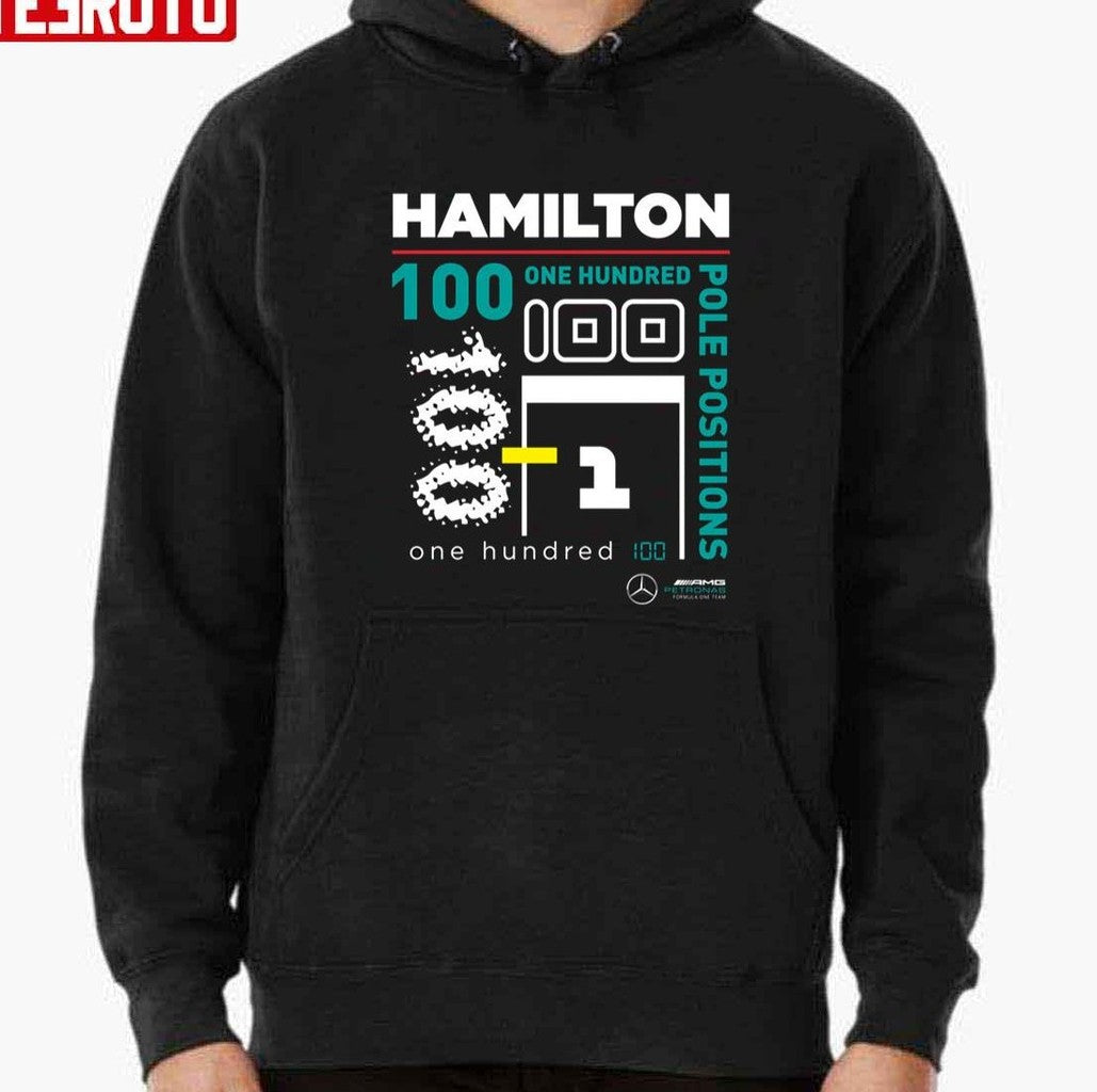 One Hundred Pole Positions Lewis Hamilton Unisex T-shirt