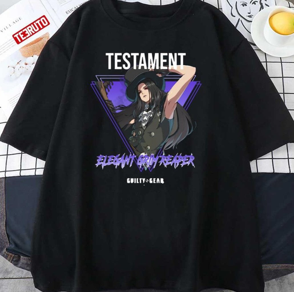 Purple Guilty Gear Strive Elegant Grim Reaper Testament Unisex Sweatshirt