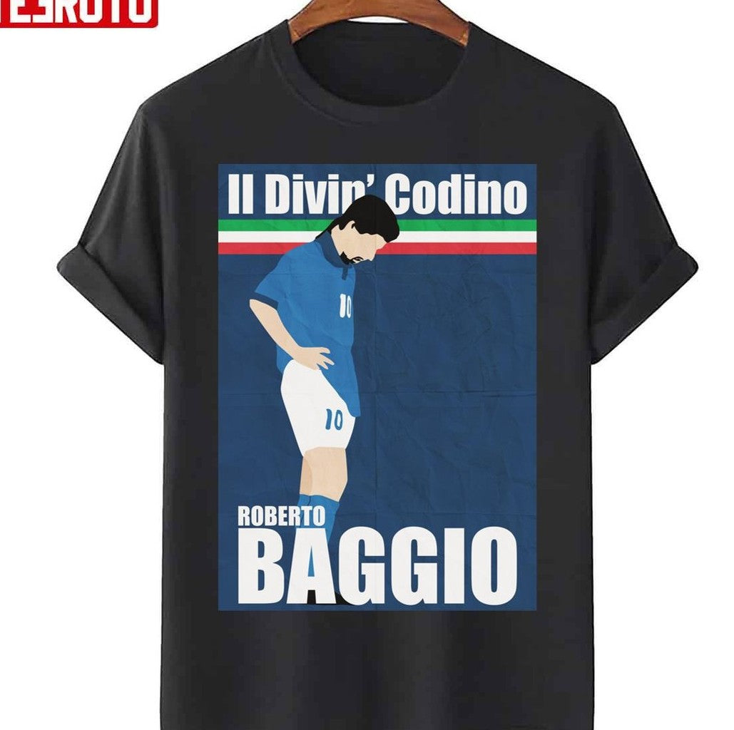 Baggio Die Standing Moment Roberto Baggio Unisex T-Shirt