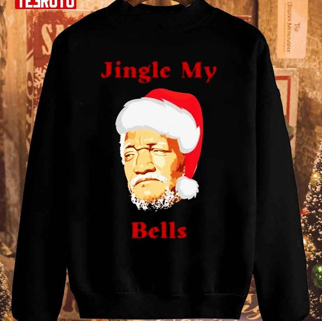 Redd Fox Sanford Santa Hat Jungle My Bells Unisex Sweatshirt