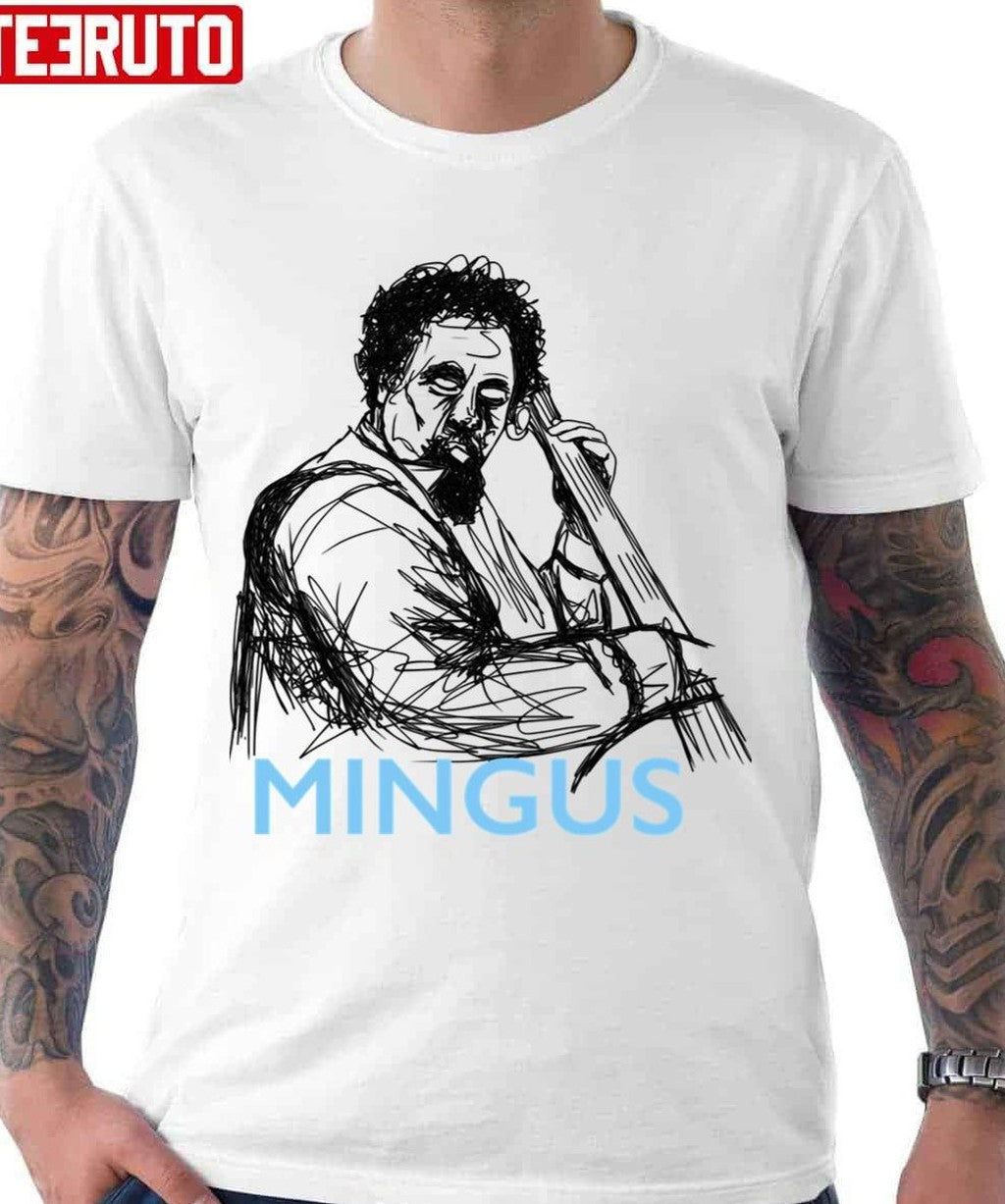 Music Retro Charles Mingus Sketch Public Figure Flea Groove Unisex T-Shirt