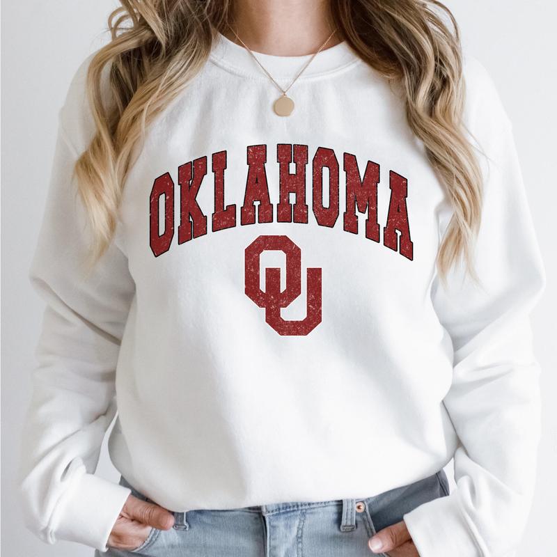 Oklahoma Sooners Vintage Football NCAA Trendy Sweatshirt, University of Oklahoma Unisex Football NCAA Shirt, Gift For Men, Gift For Girls, Crewneck, C