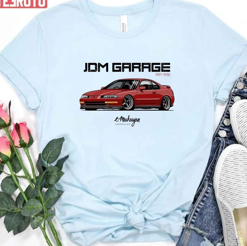 Prelude Iv Red Drift Car Graphic T-Shirt