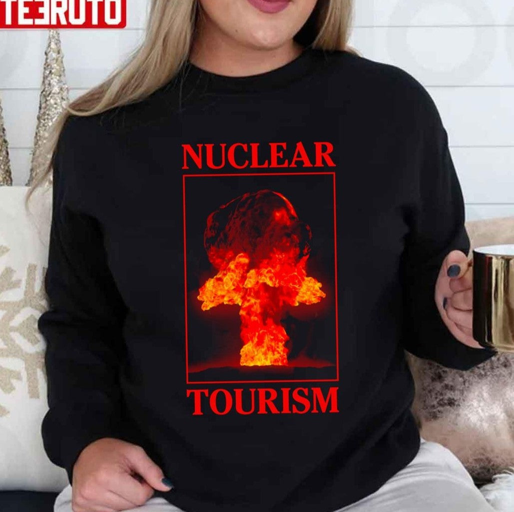 Nuclear Tourism Red Design World War Unisex Sweatshirt