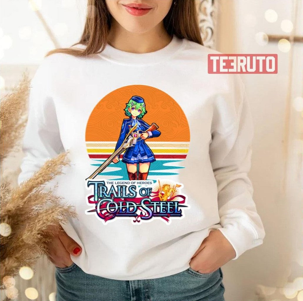 Musse Egret Retro Circle Trails Of Cold Steel Unisex T-Shirt
