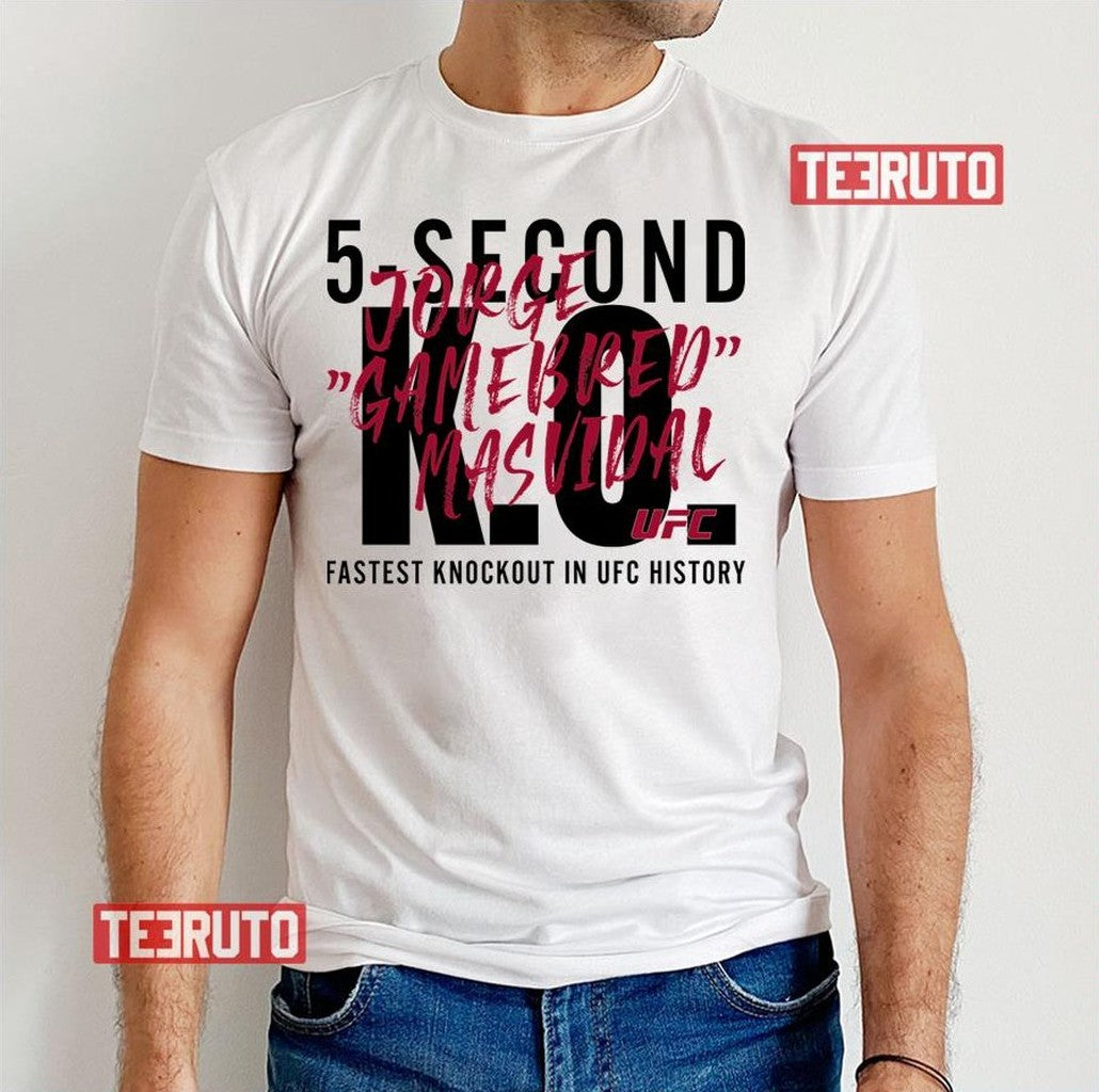 5 Seconds Ko Jorge Masvidal Gamebred Unisex T-Shirt