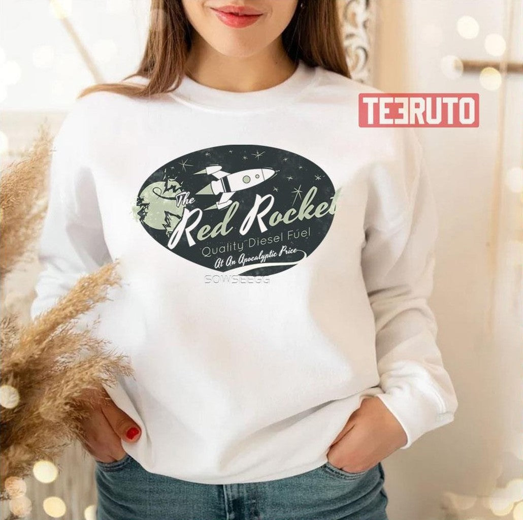 Red Rocket Distressed Fallout Game Unisex Sweatshirt