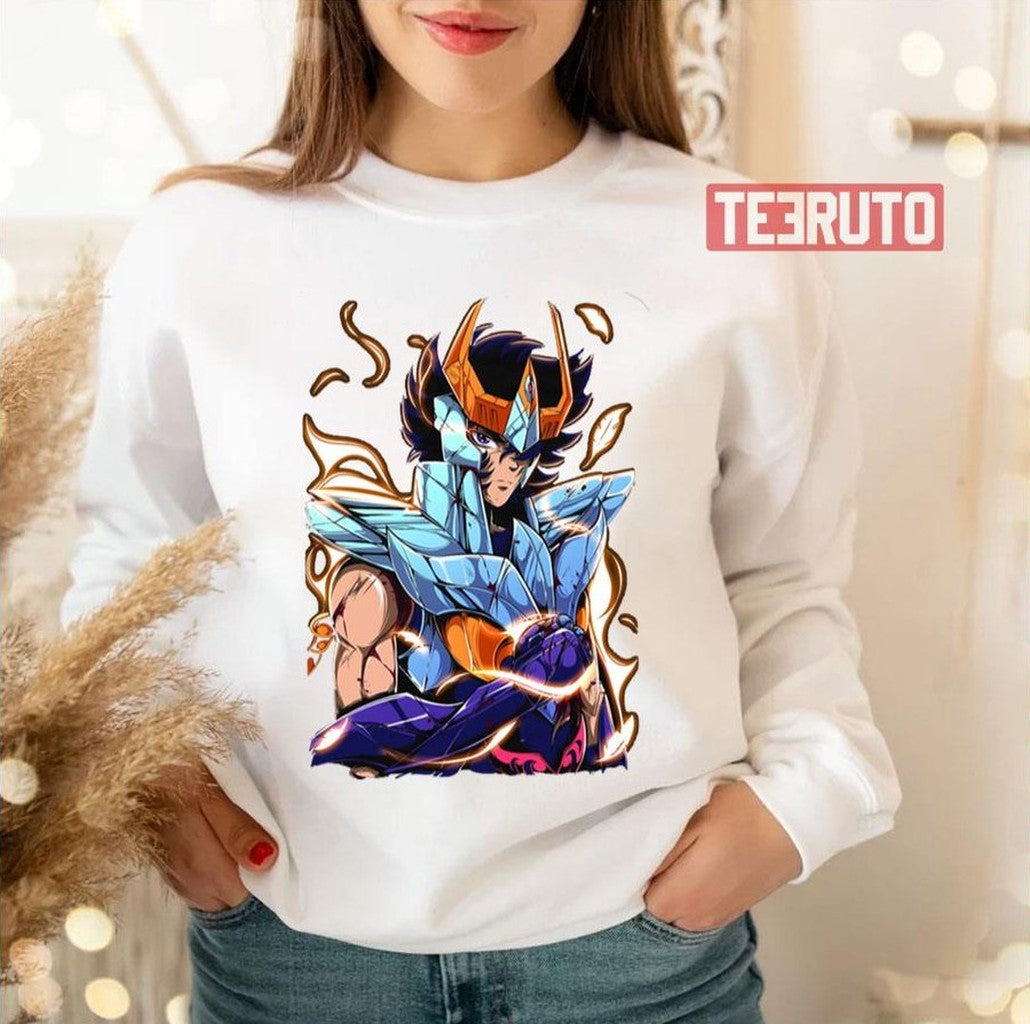 Phoenix Ikki Colored Saint Seiya Knights Of The Zodiac Unisex Sweatshirt