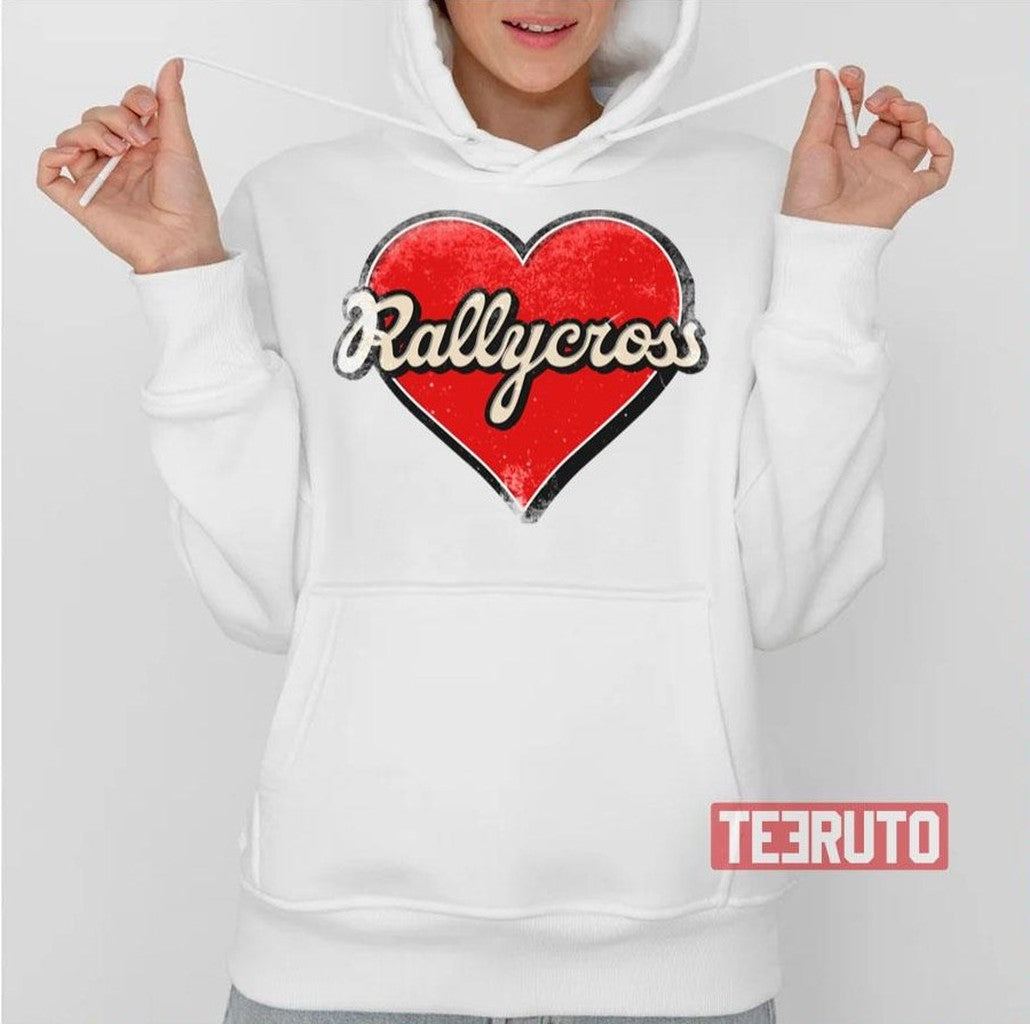 Rallycross Mom Rallycross Retro Heart Unisex T-Shirt