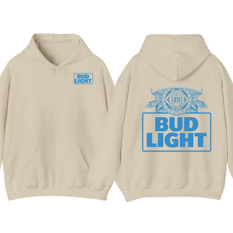 Bud Light - Bud Light Label Shirt For Men For Women Unisex Hoodie and T-Shirt, Graphic tee Gift for Birthday Top Womenswear