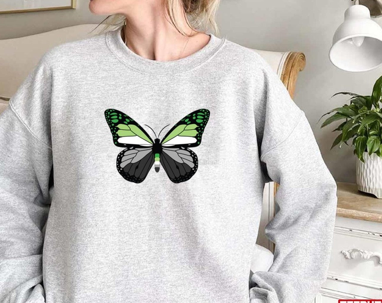 Aromantic Butterfly Pride Lgbtq Pride Month Unisex Sweatshirt