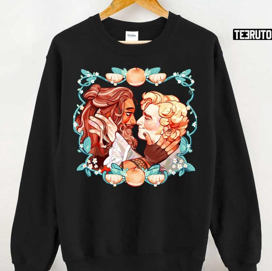 Romantic Blackbeard And Stede Cuddle Love Our Flag Means Death Unisex T-shirt