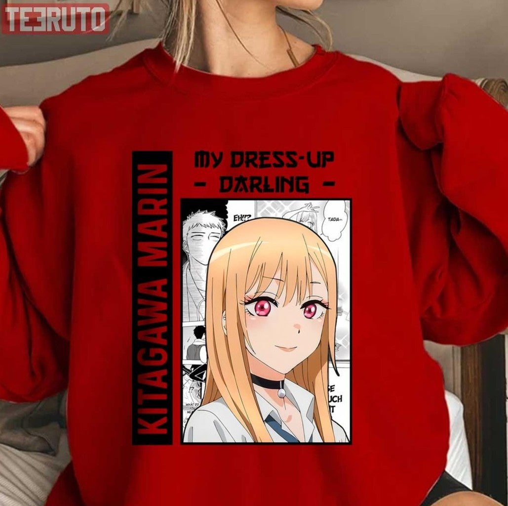 Pretty Red Eyes My Dress Up Darling Marin Kitagawa Unisex Sweatshirt